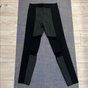 BCBG Colorblock Black & Charcoal Active Leggings